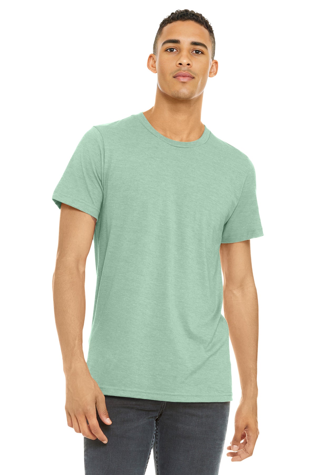 BELLA+CANVAS    Unisex Heather CVC Short Sleeve Tee. BC3001CVC