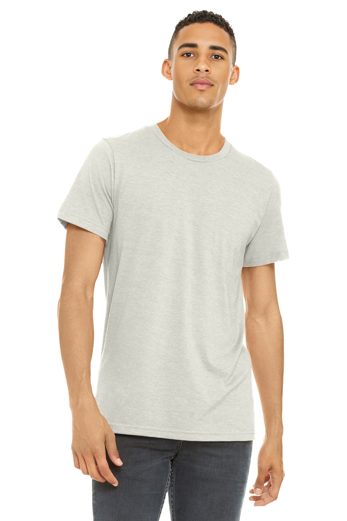 BELLA+CANVAS    Unisex Heather CVC Short Sleeve Tee. BC3001CVC