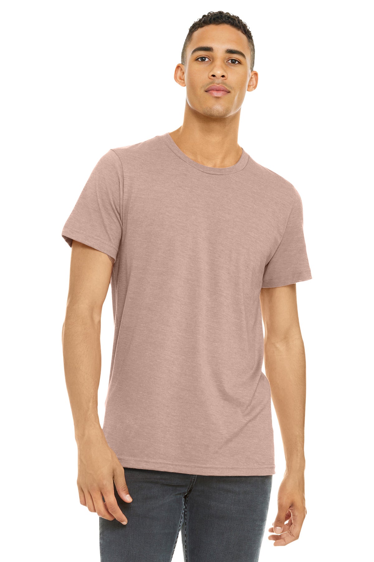BELLA+CANVAS    Unisex Heather CVC Short Sleeve Tee. BC3001CVC