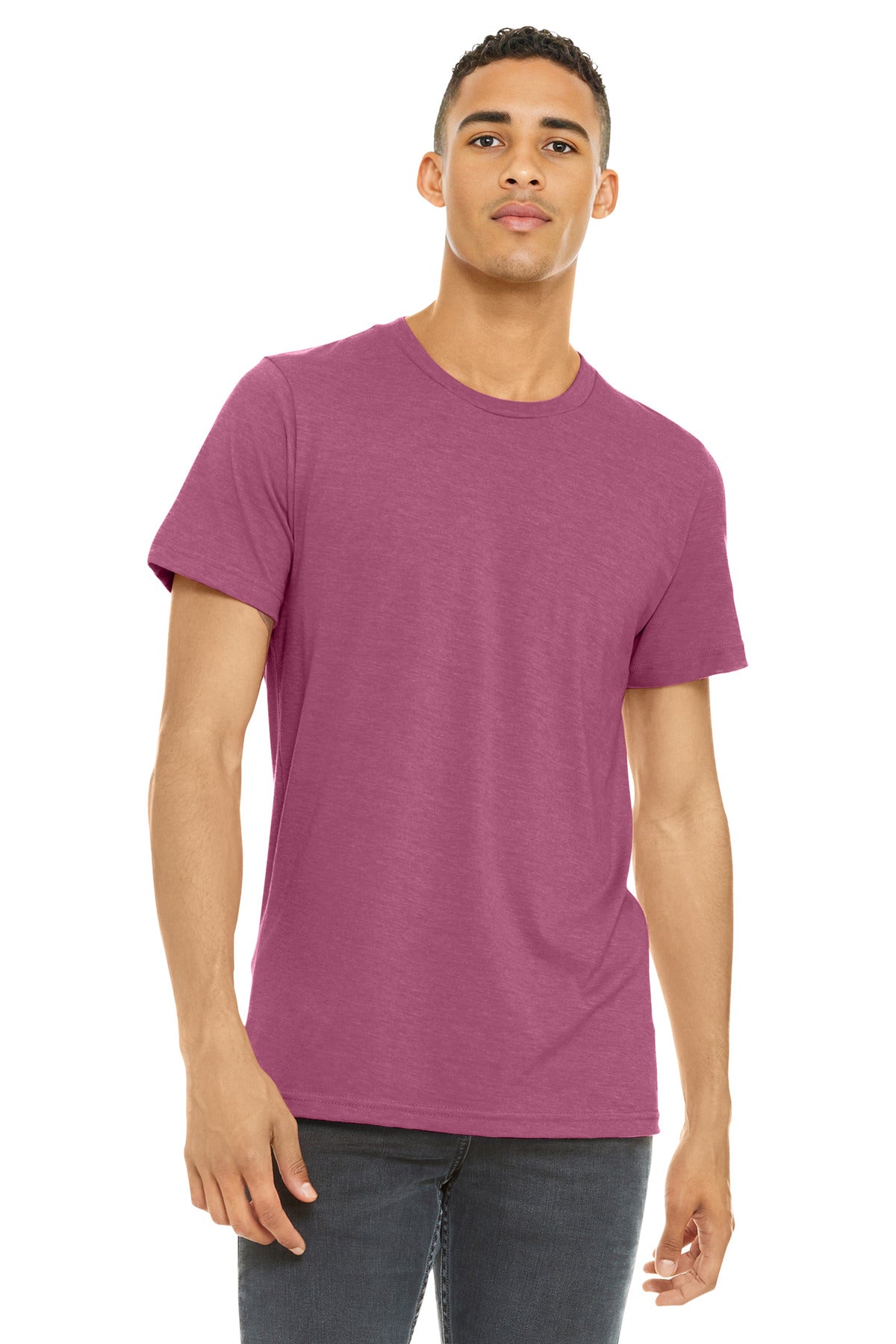 BELLA+CANVAS    Unisex Heather CVC Short Sleeve Tee. BC3001CVC