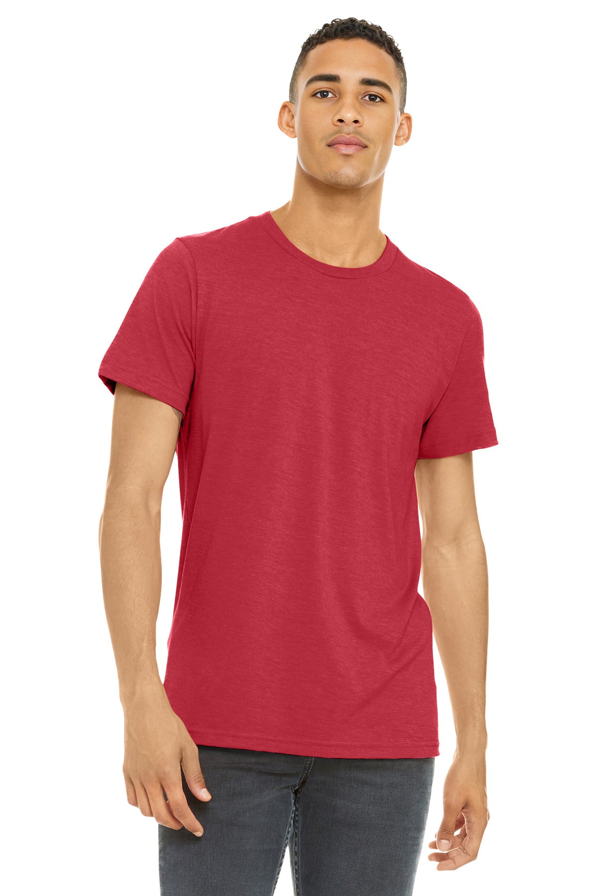 BELLA+CANVAS    Unisex Heather CVC Short Sleeve Tee. BC3001CVC