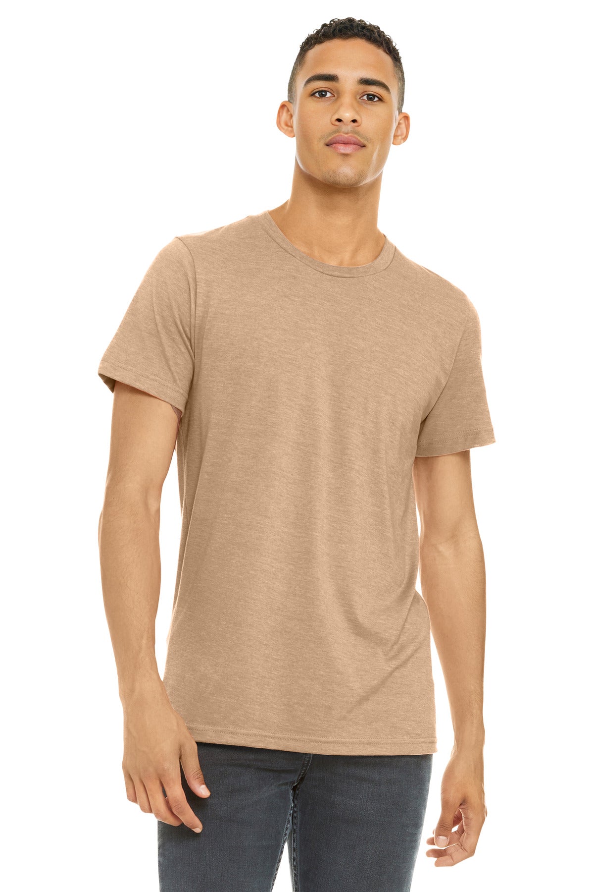 BELLA+CANVAS    Unisex Heather CVC Short Sleeve Tee. BC3001CVC