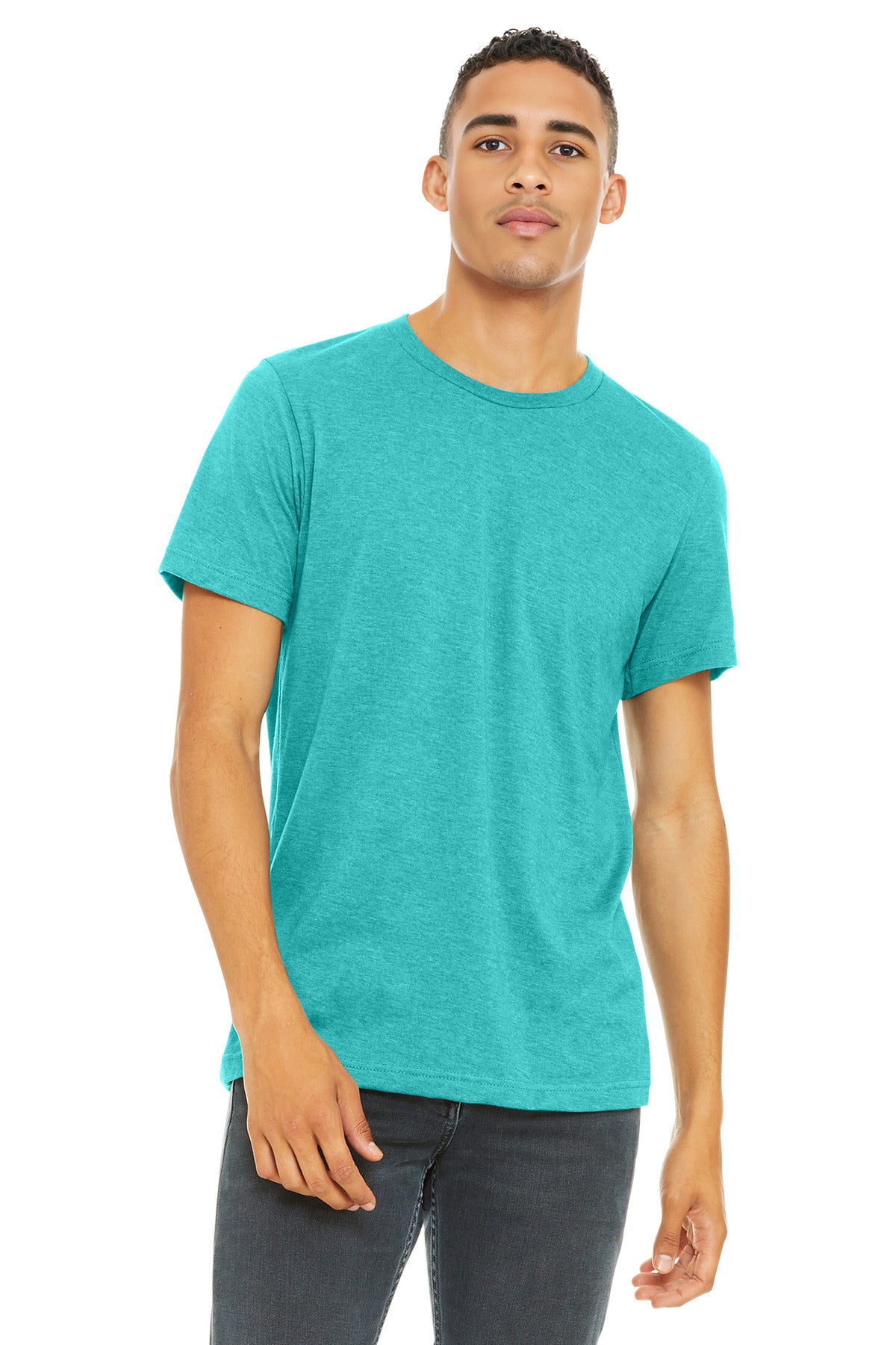 BELLA+CANVAS    Unisex Heather CVC Short Sleeve Tee. BC3001CVC