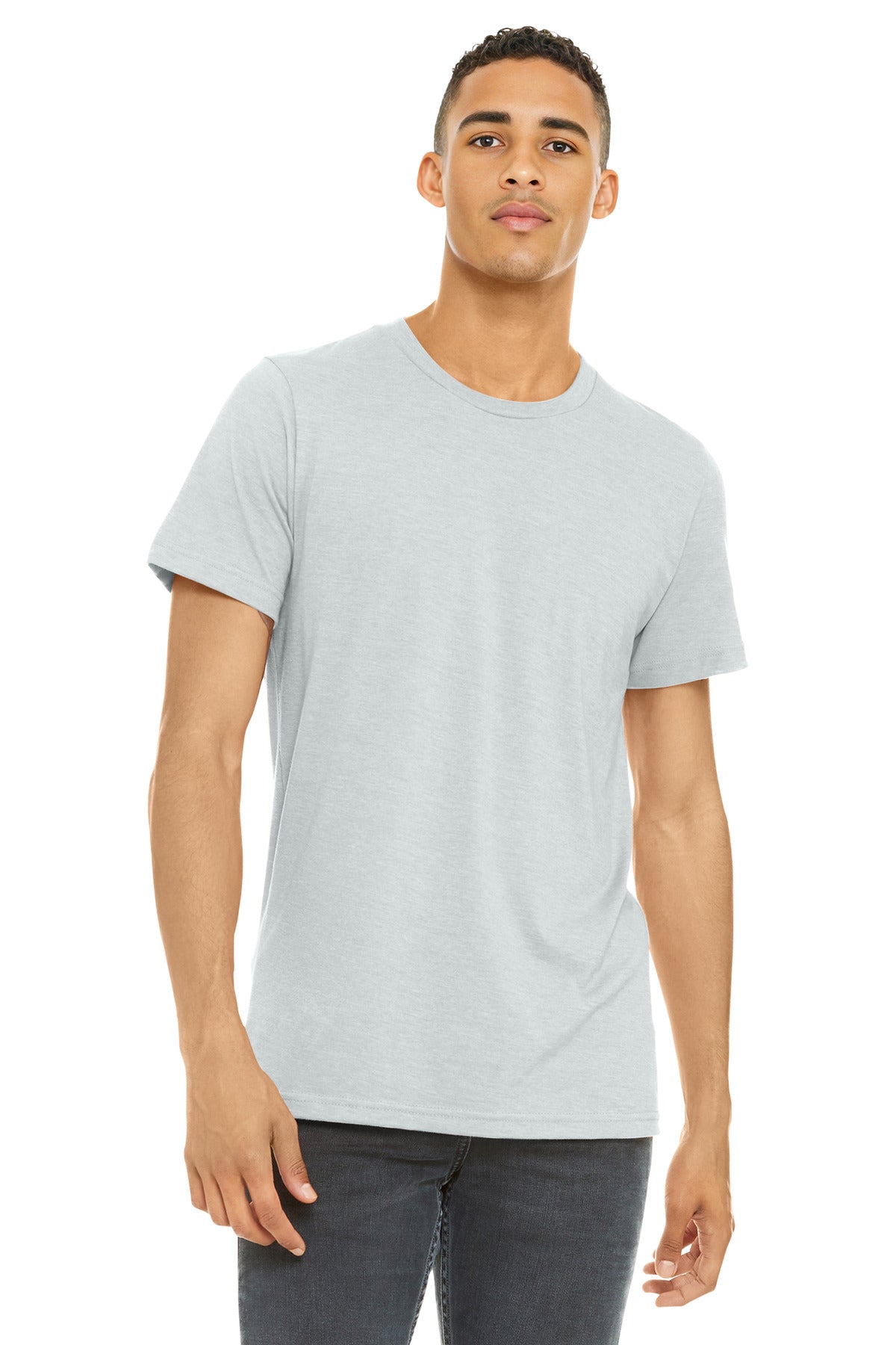BELLA+CANVAS    Unisex Heather CVC Short Sleeve Tee. BC3001CVC