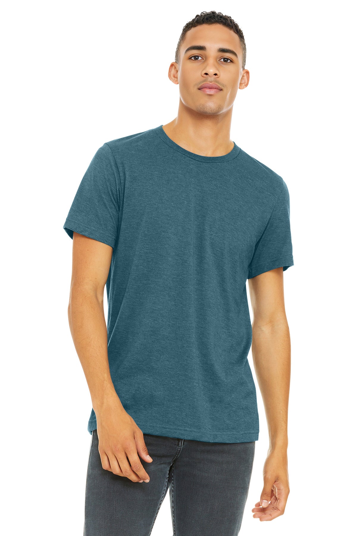 BELLA+CANVAS    Unisex Heather CVC Short Sleeve Tee. BC3001CVC