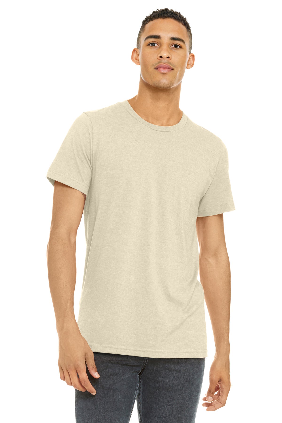 BELLA+CANVAS    Unisex Heather CVC Short Sleeve Tee. BC3001CVC