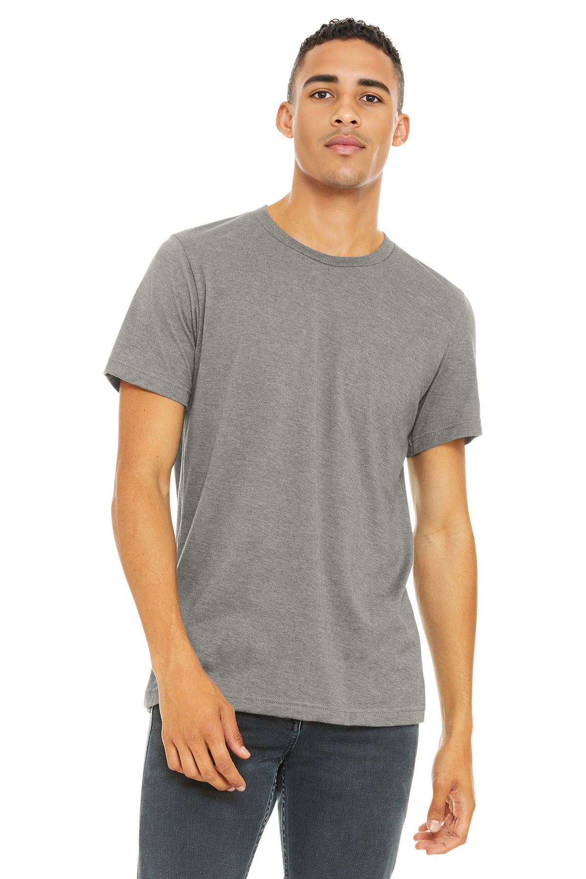 BELLA+CANVAS    Unisex Heather CVC Short Sleeve Tee. BC3001CVC