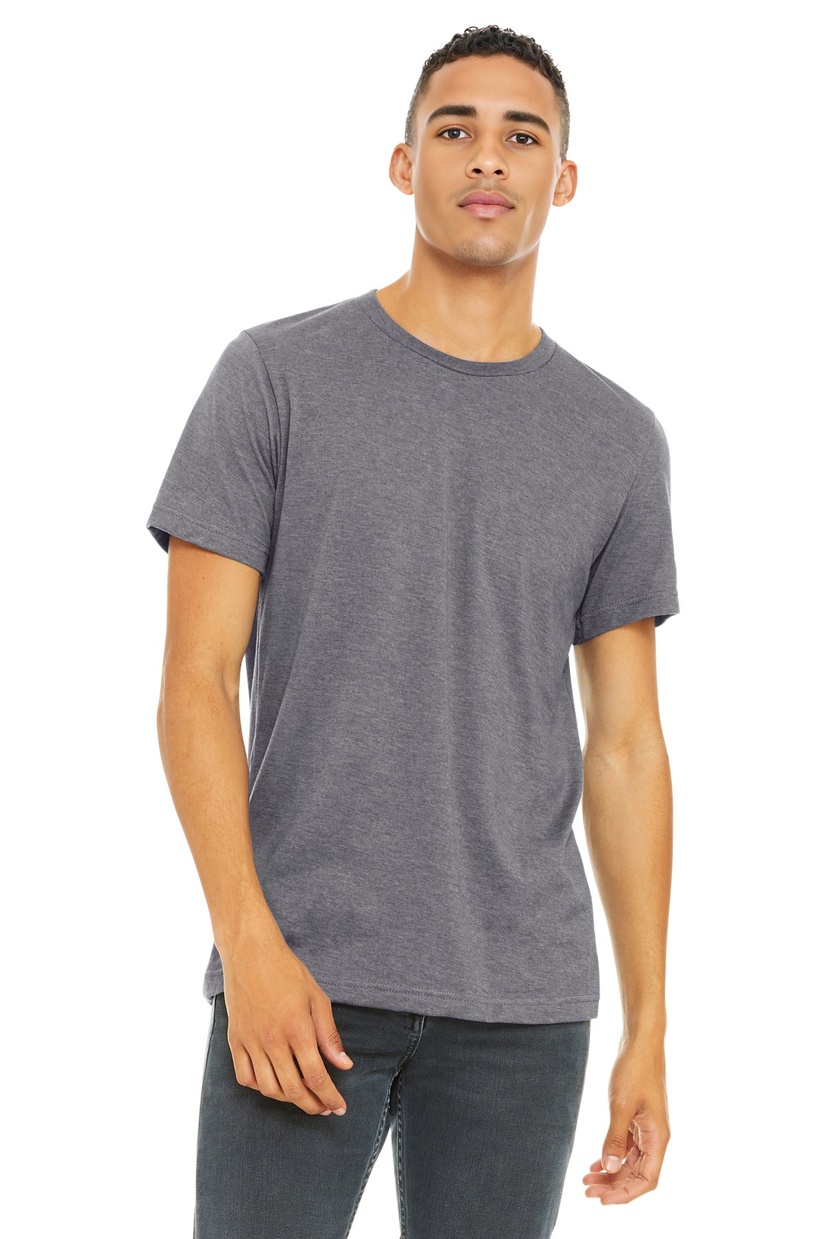 BELLA+CANVAS    Unisex Heather CVC Short Sleeve Tee. BC3001CVC