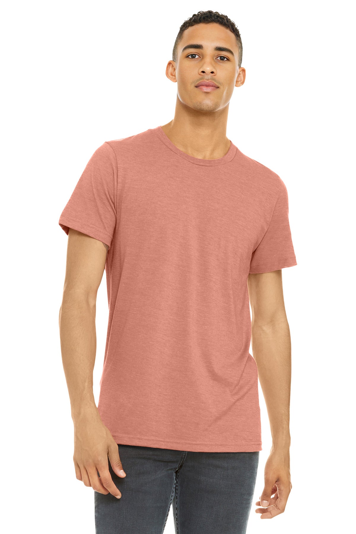 BELLA+CANVAS    Unisex Heather CVC Short Sleeve Tee. BC3001CVC