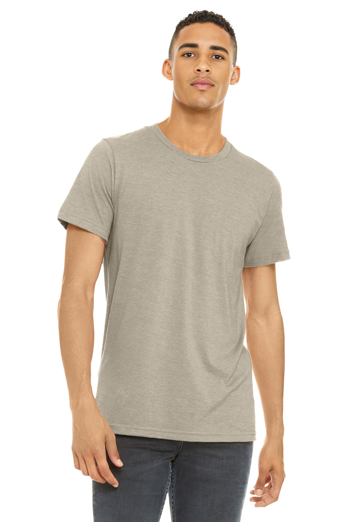 BELLA+CANVAS    Unisex Heather CVC Short Sleeve Tee. BC3001CVC
