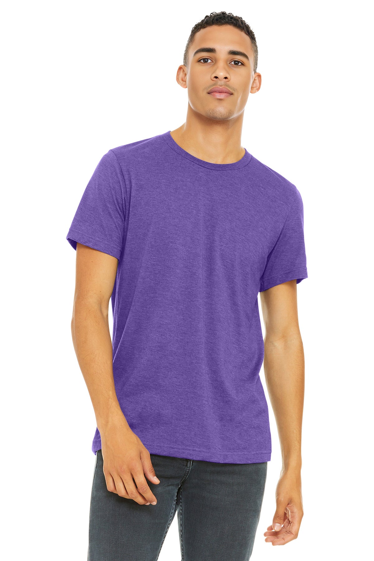 BELLA+CANVAS    Unisex Heather CVC Short Sleeve Tee. BC3001CVC