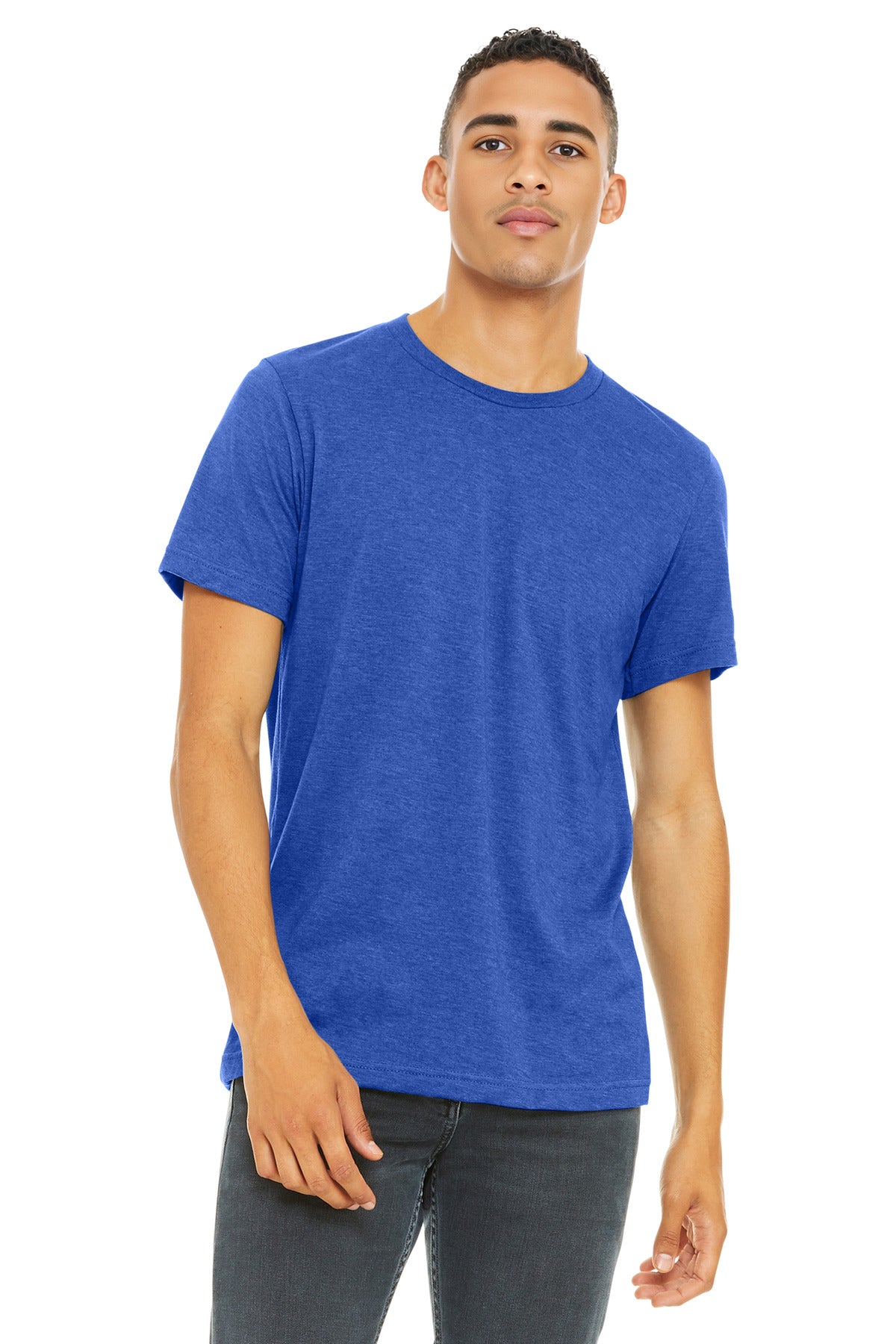 BELLA+CANVAS    Unisex Heather CVC Short Sleeve Tee. BC3001CVC