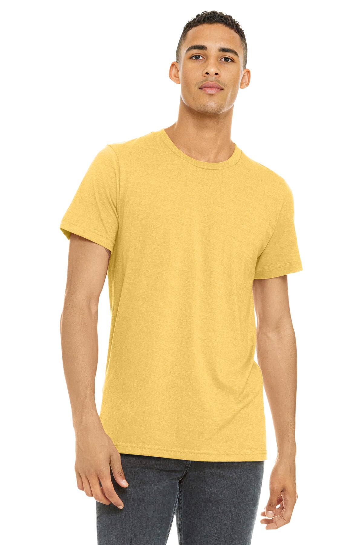 BELLA+CANVAS    Unisex Heather CVC Short Sleeve Tee. BC3001CVC