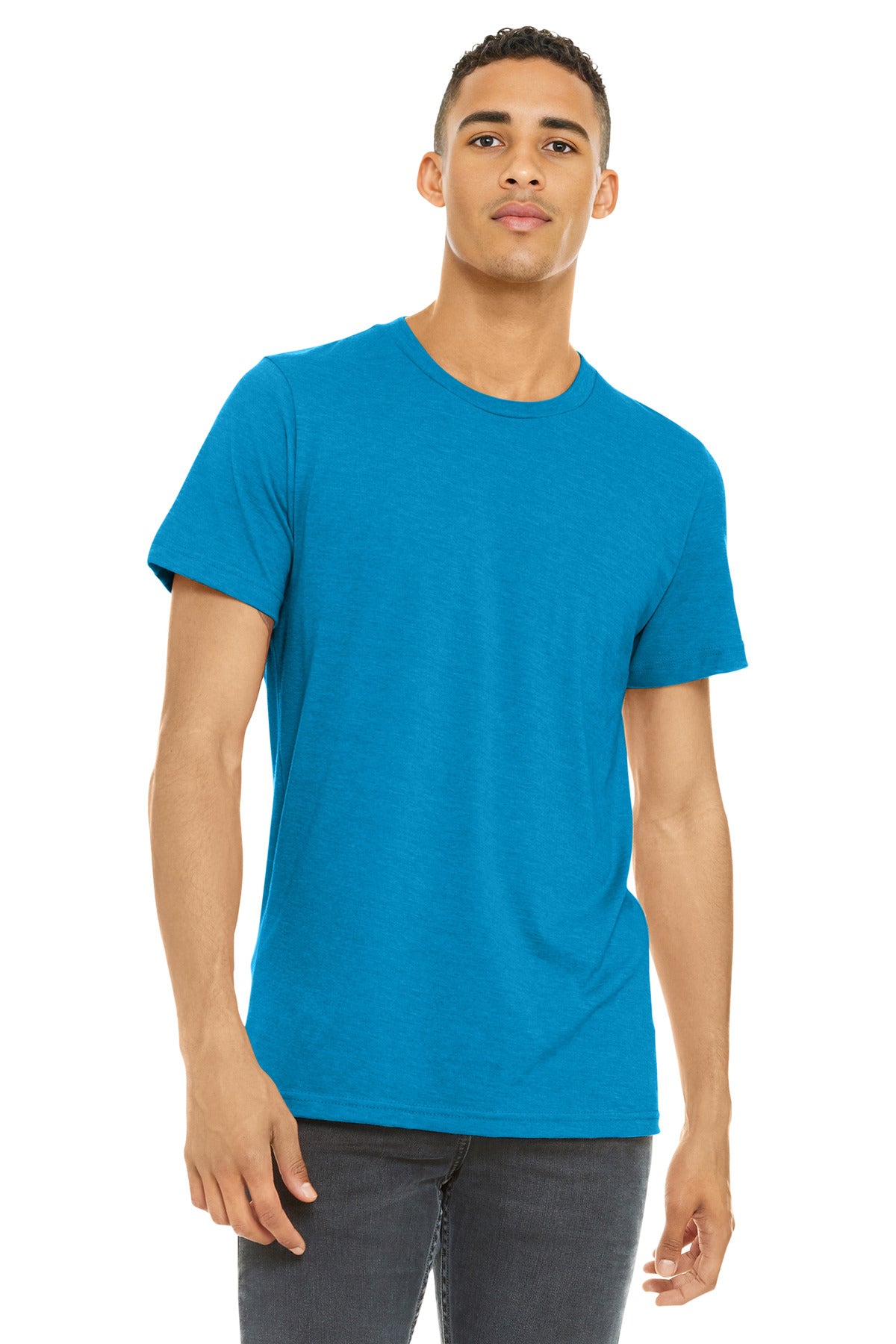 BELLA+CANVAS    Unisex Heather CVC Short Sleeve Tee. BC3001CVC