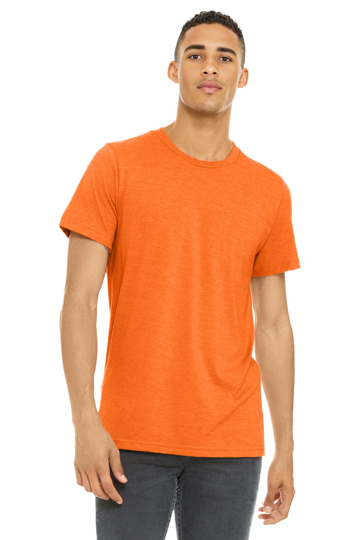 BELLA+CANVAS    Unisex Heather CVC Short Sleeve Tee. BC3001CVC