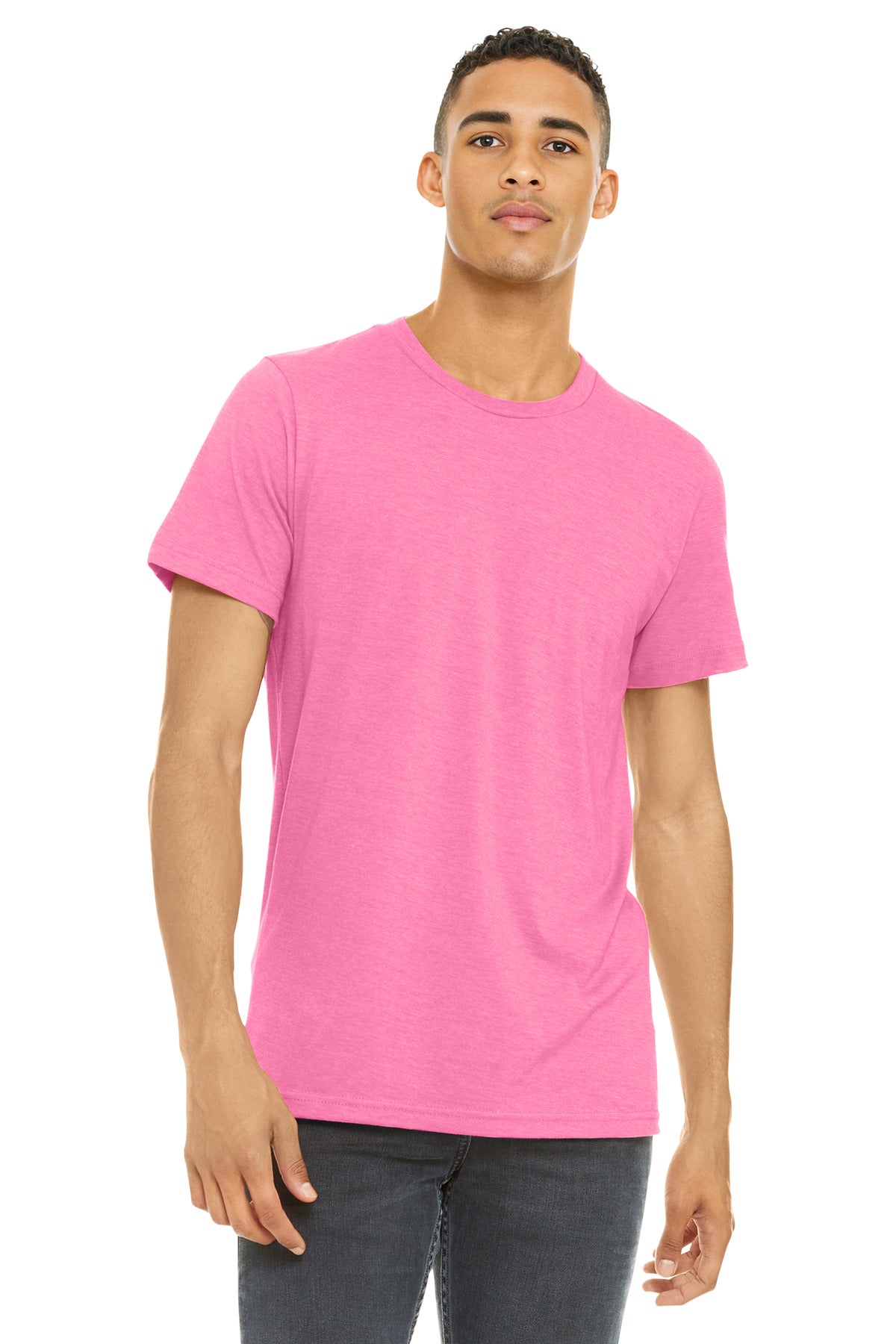 BELLA+CANVAS    Unisex Heather CVC Short Sleeve Tee. BC3001CVC