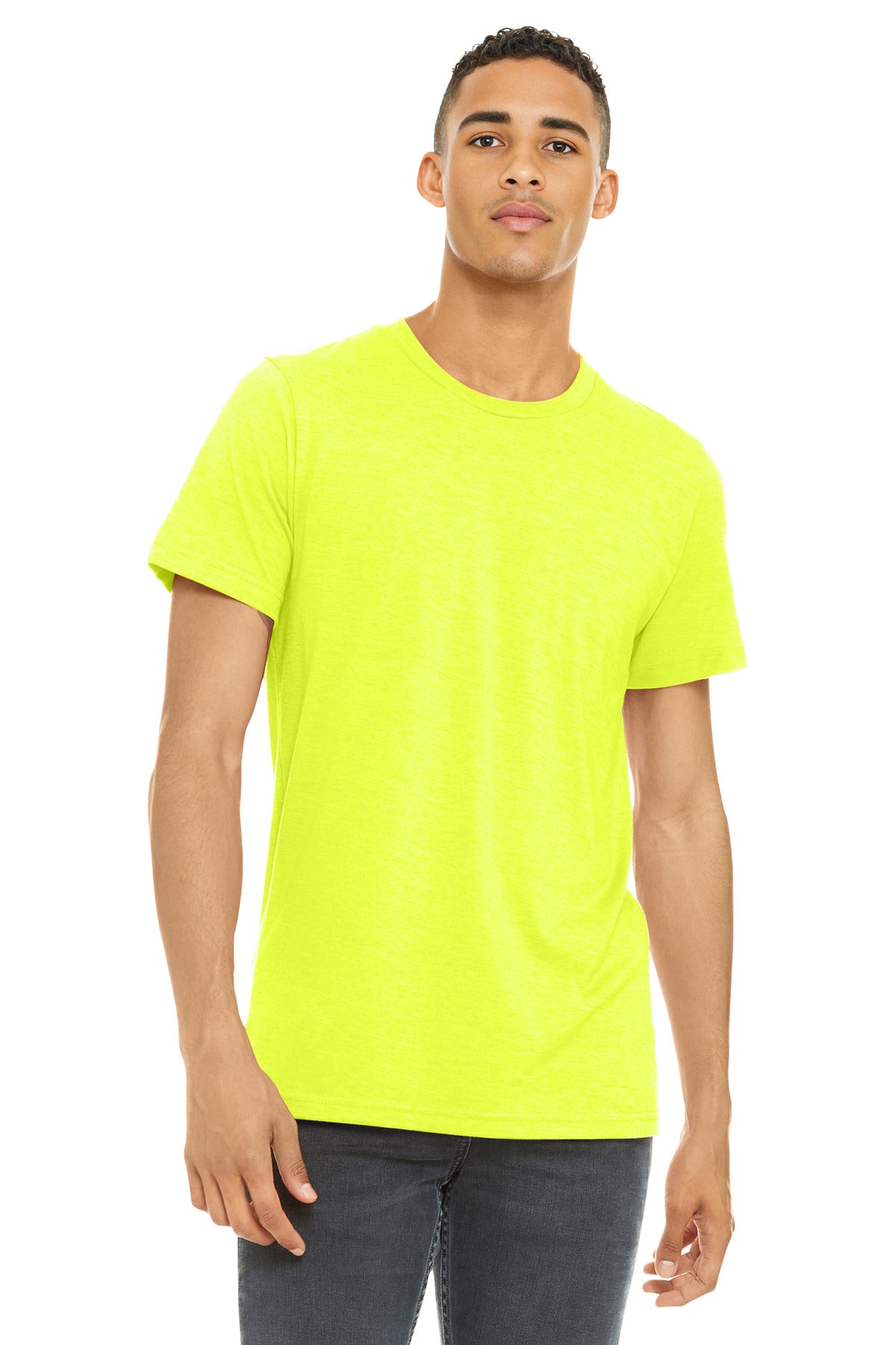 BELLA+CANVAS    Unisex Heather CVC Short Sleeve Tee. BC3001CVC