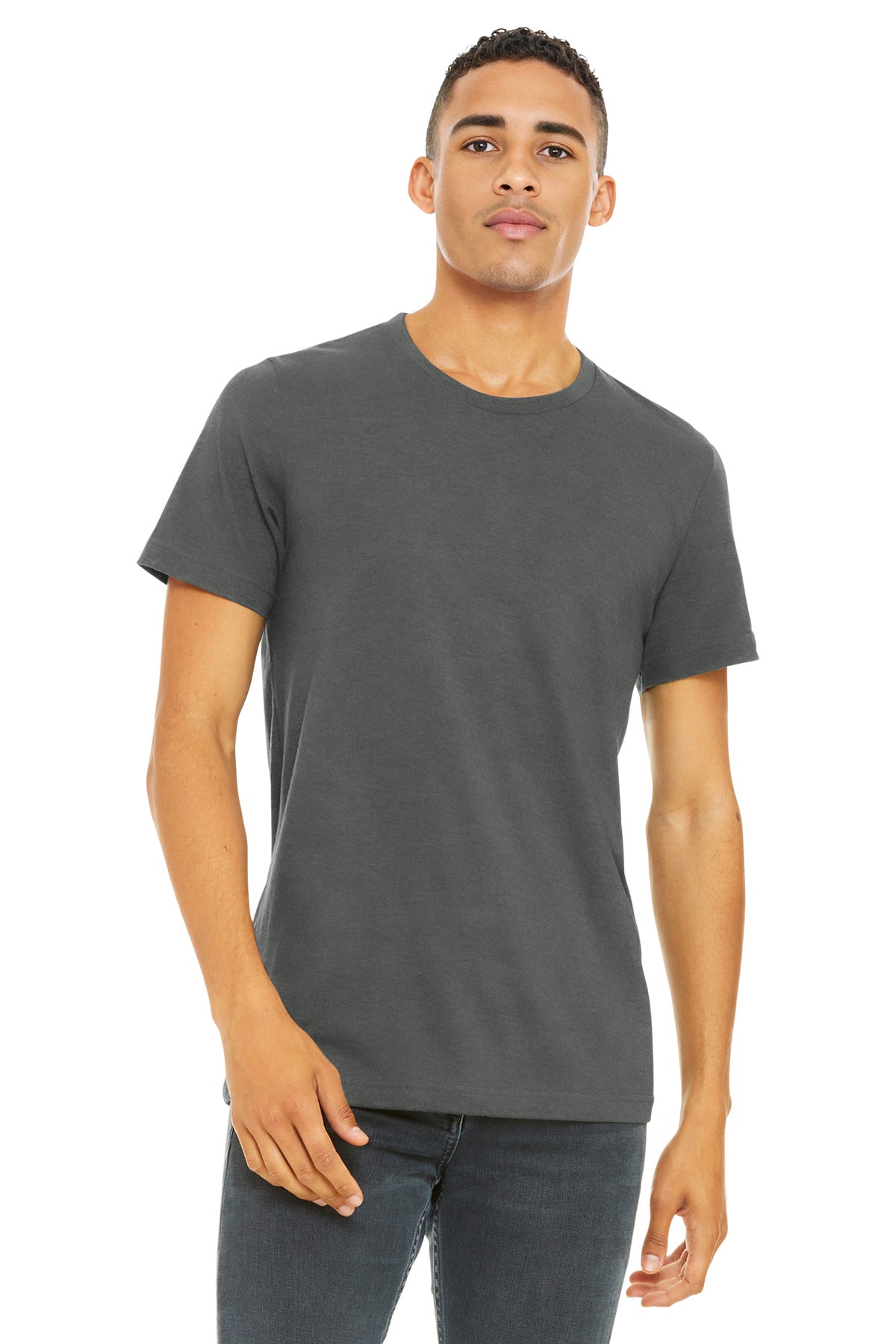 BELLA+CANVAS    Unisex Heather CVC Short Sleeve Tee. BC3001CVC