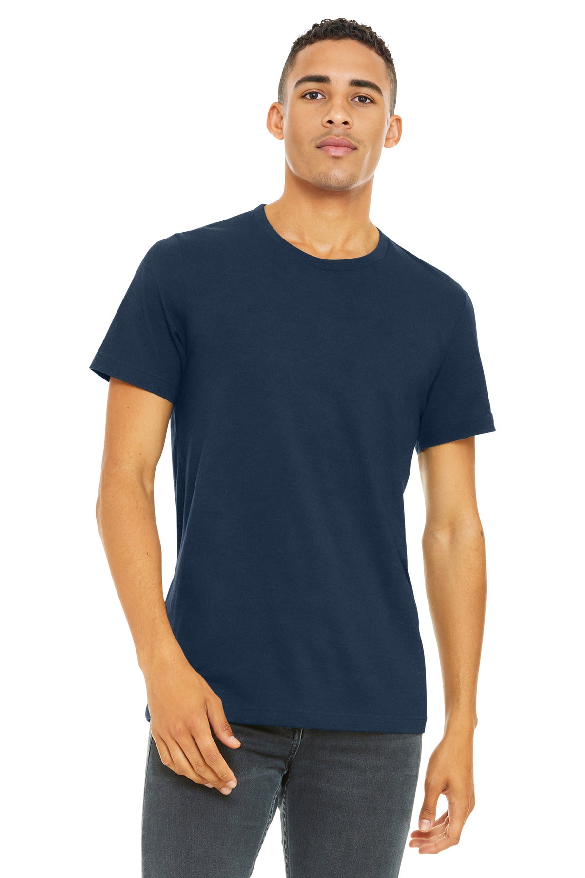 BELLA+CANVAS    Unisex Heather CVC Short Sleeve Tee. BC3001CVC