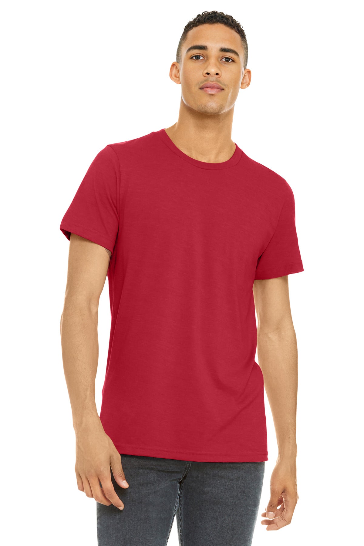 BELLA+CANVAS    Unisex Heather CVC Short Sleeve Tee. BC3001CVC