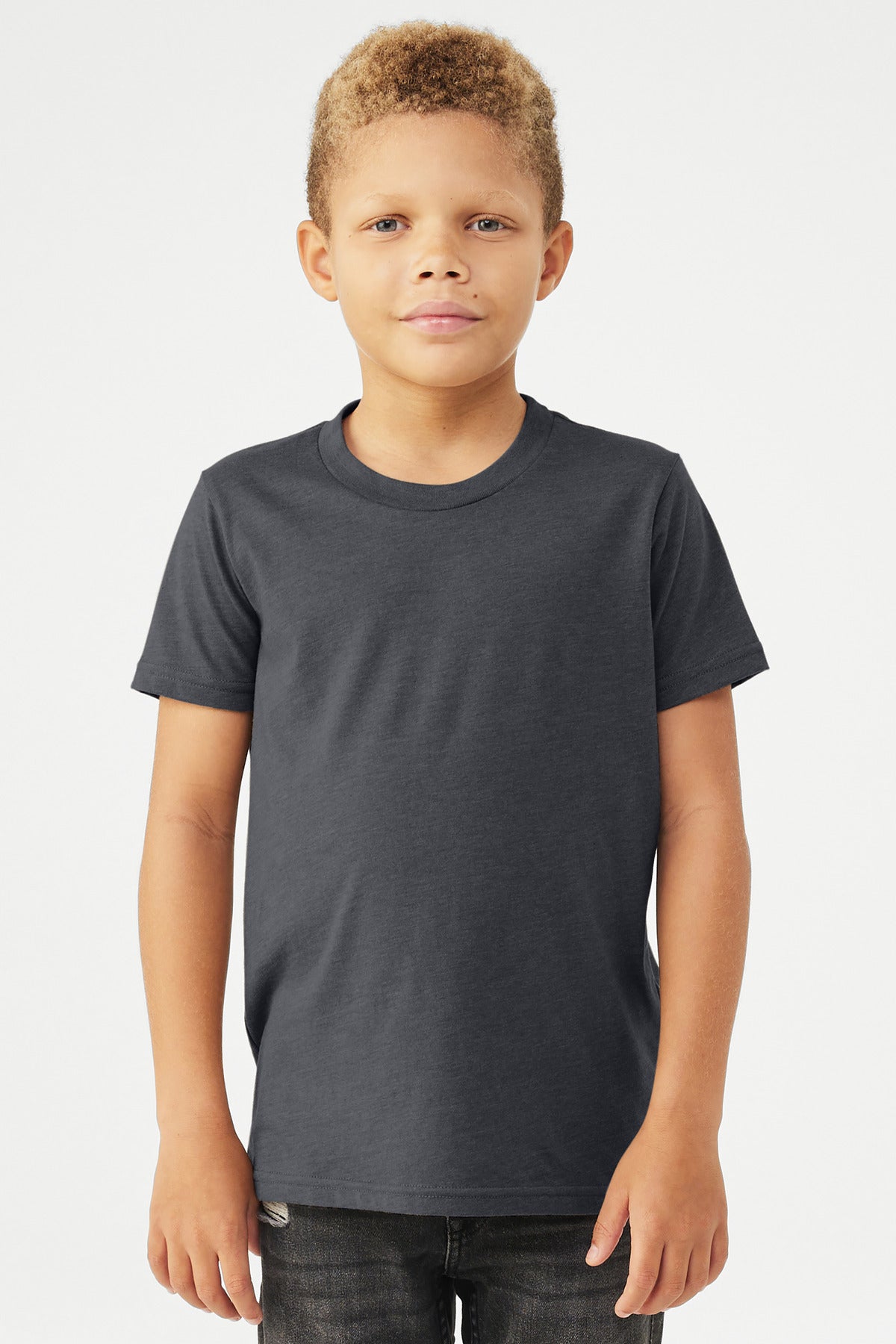 BELLA+CANVAS   Youth Heather CVC Tee BC3001YCVC