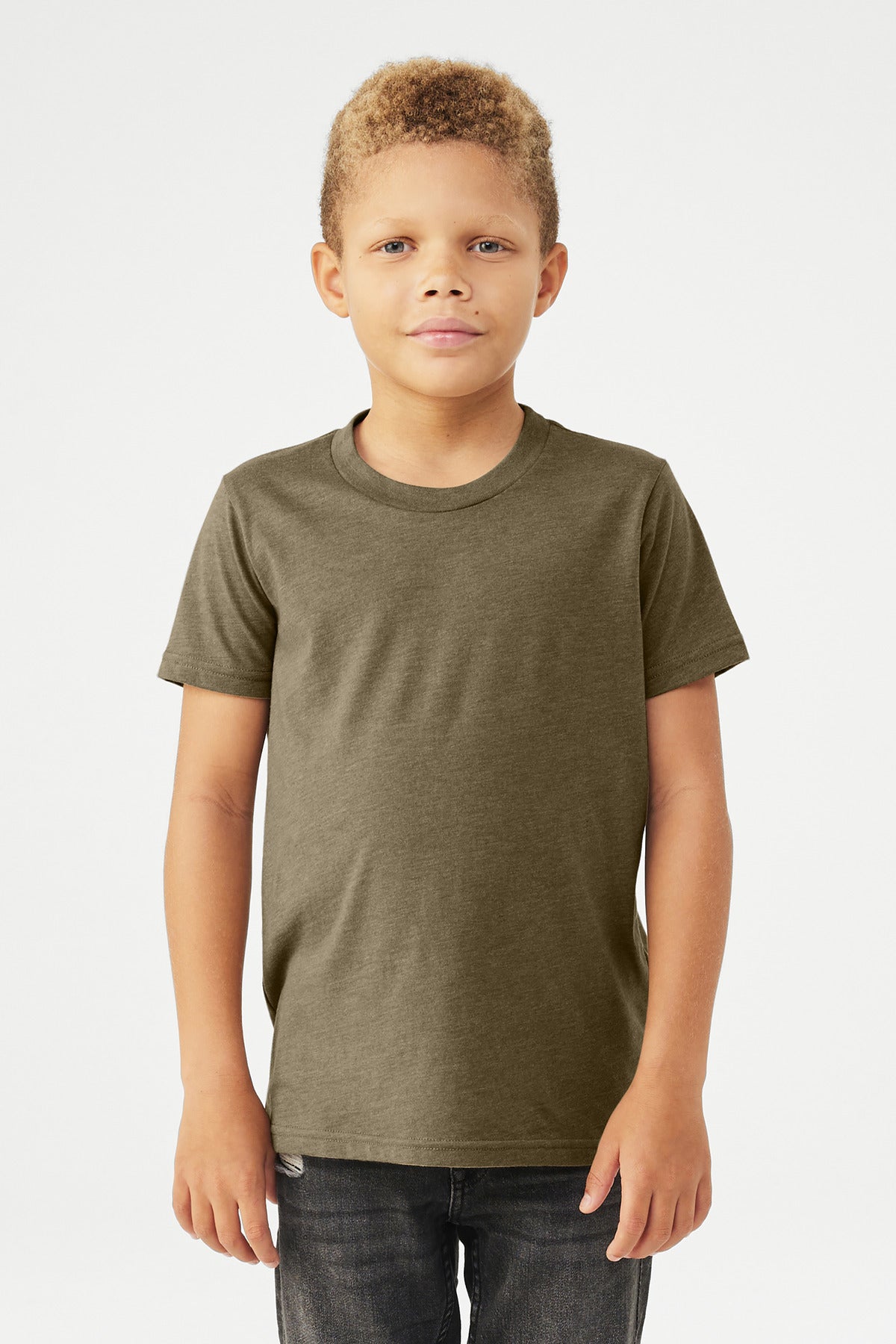 BELLA+CANVAS   Youth Heather CVC Tee BC3001YCVC