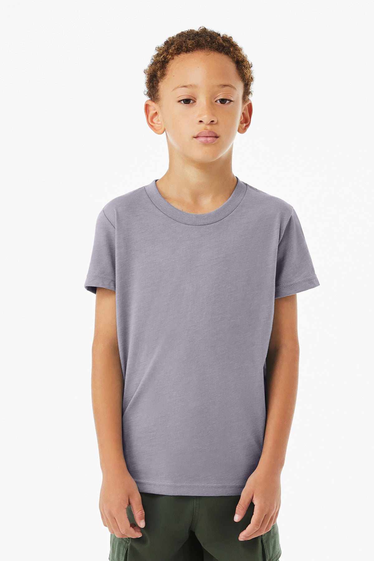 BELLA+CANVAS   Youth Heather CVC Tee BC3001YCVC