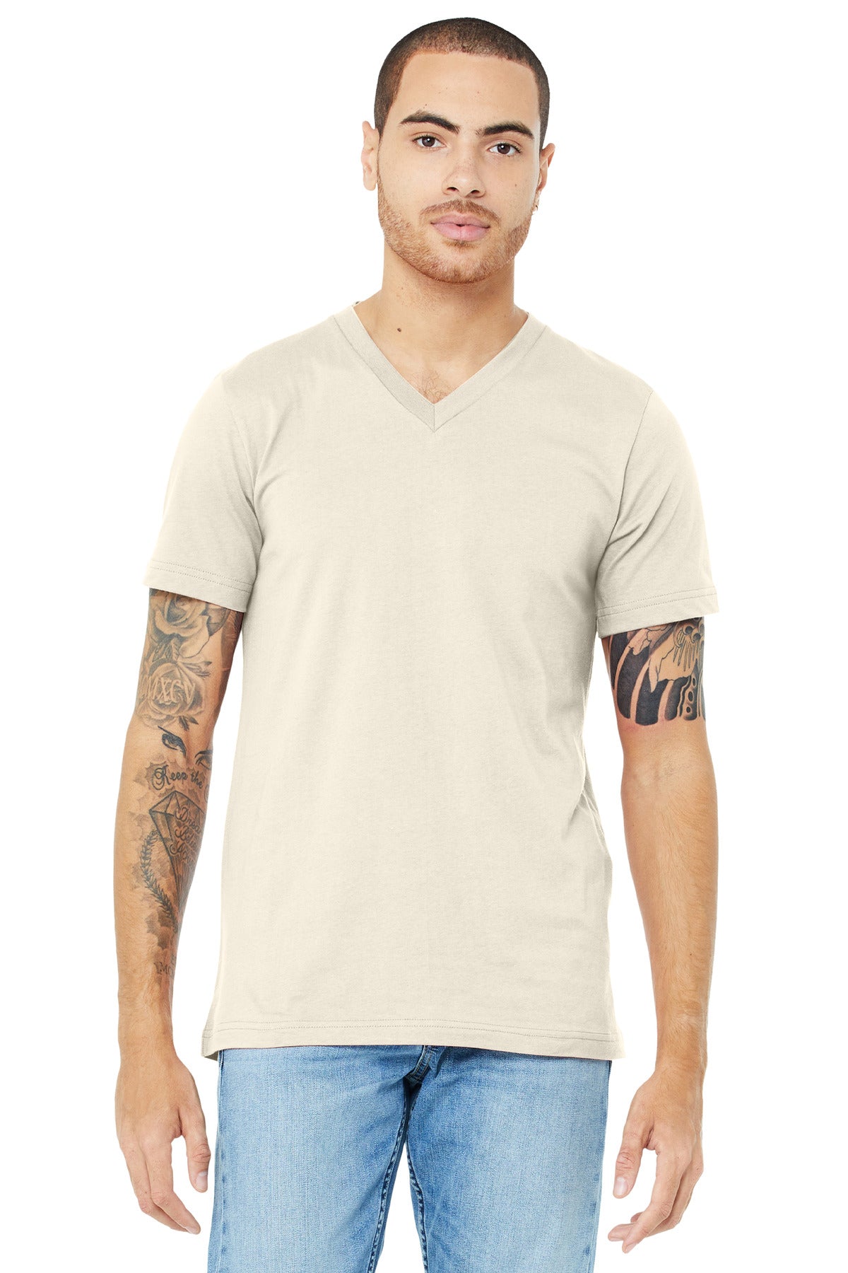 BELLA+CANVAS  ®  Unisex Jersey Short Sleeve V-Neck Tee. BC3005 | Add Your Logo