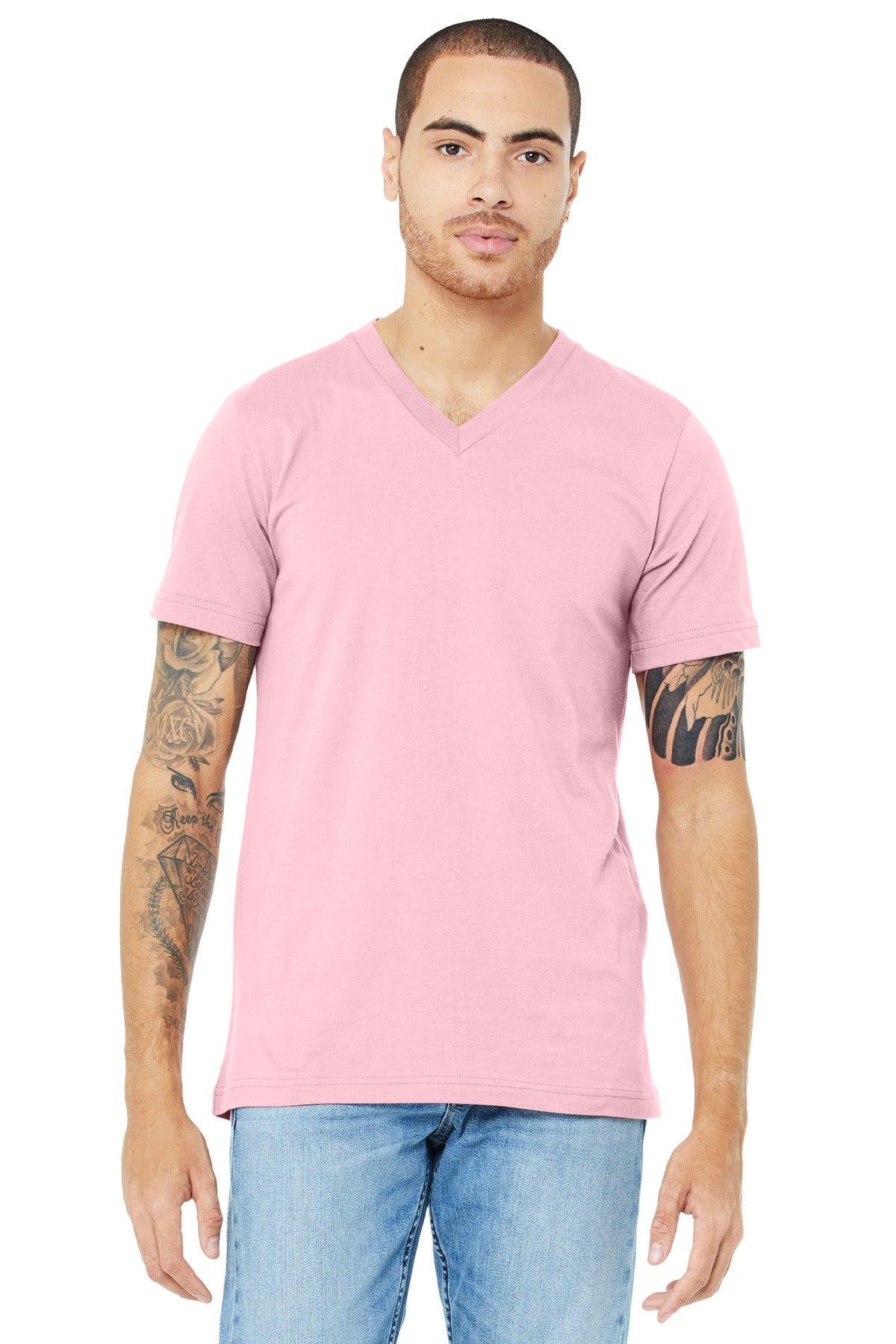 BELLA+CANVAS  ®  Unisex Jersey Short Sleeve V-Neck Tee. BC3005 | Add Your Logo