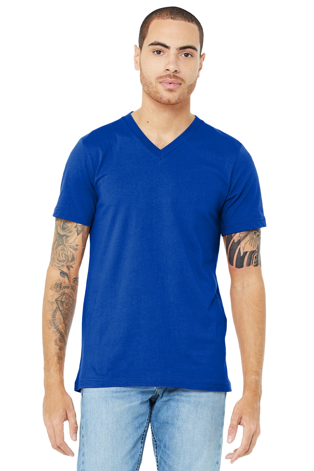 BELLA+CANVAS  ®  Unisex Jersey Short Sleeve V-Neck Tee. BC3005 | Add Your Logo