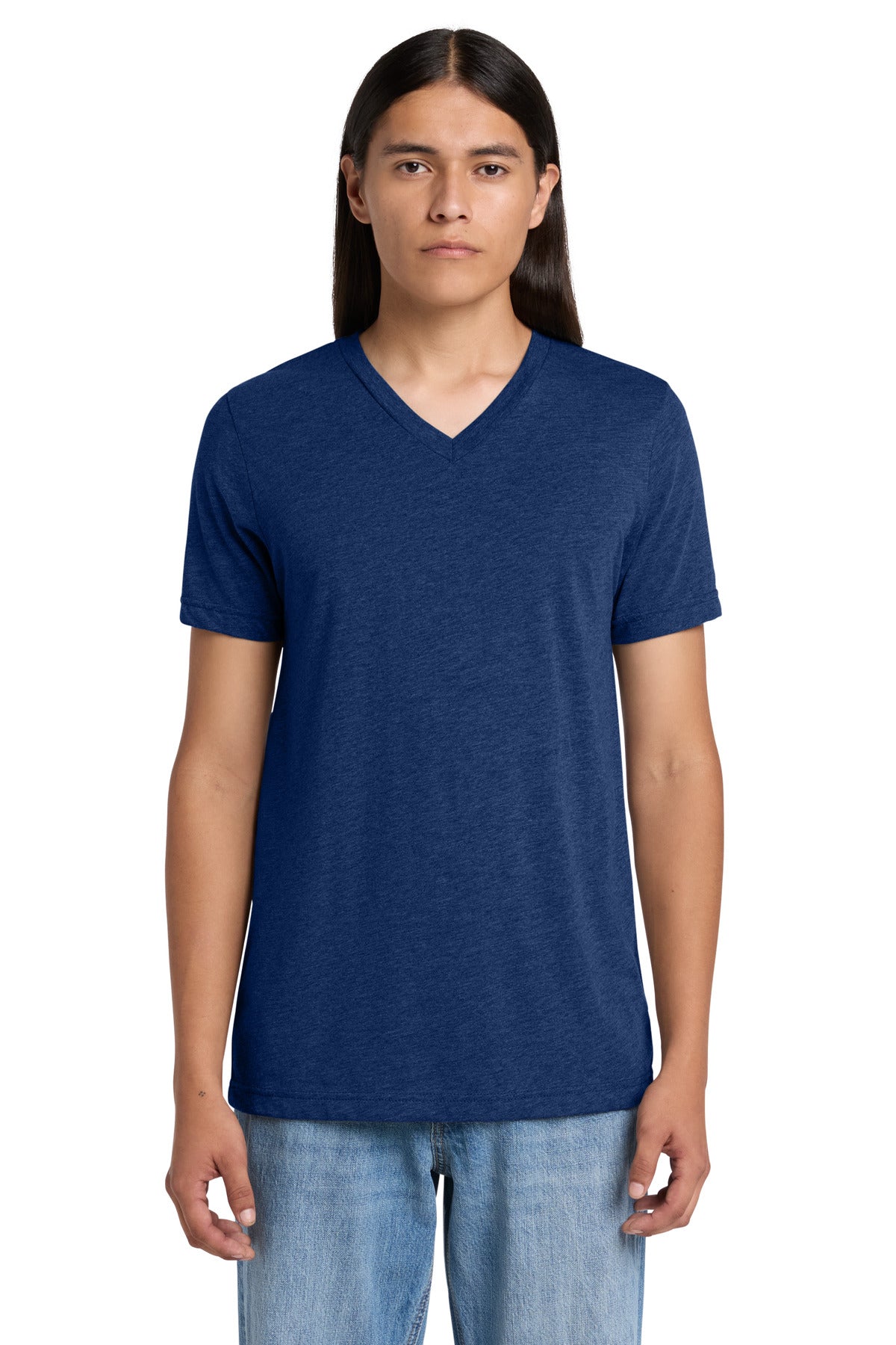 BELLA+CANVAS ®  Unisex Triblend Short Sleeve V-Neck Tee. BC3415 | Add Your Logo