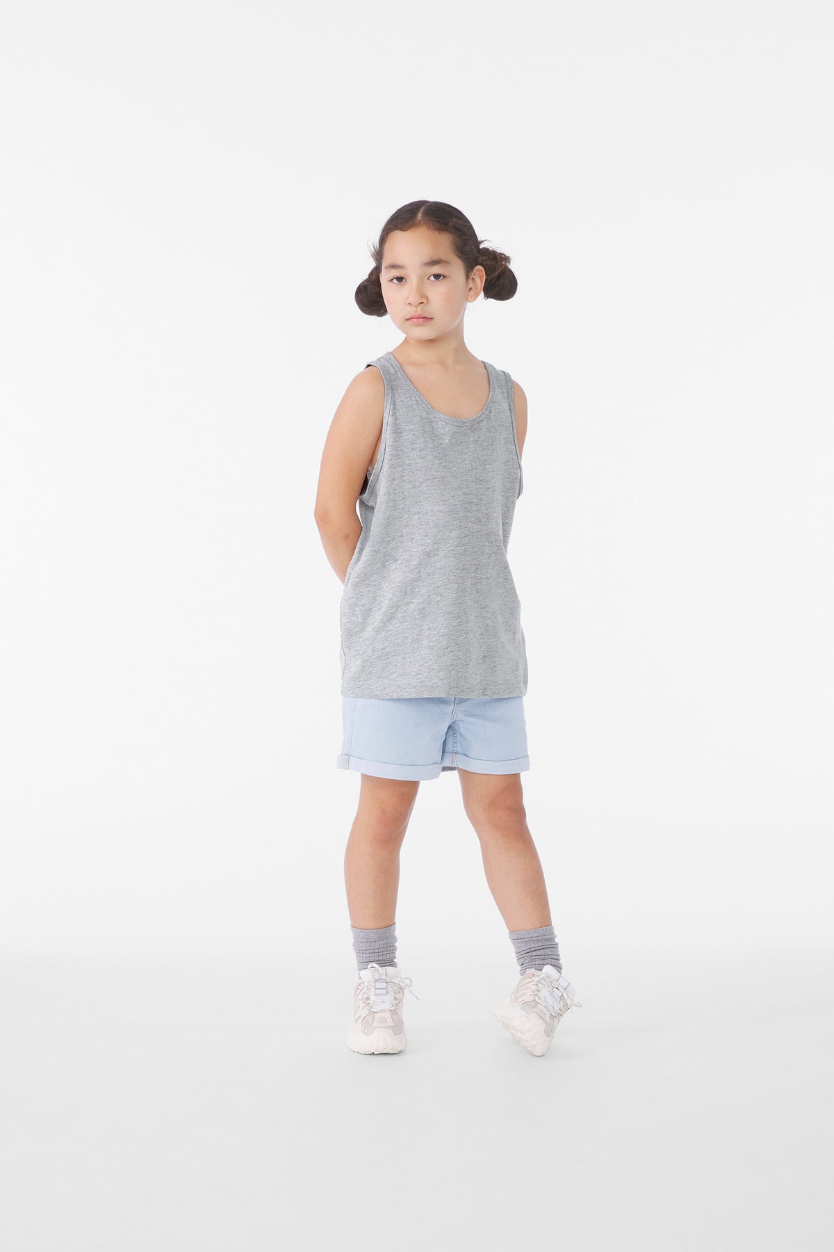 BELLA+CANVAS ®  Youth Heather CVC Tank BC3480YCVC | Add Your Logo