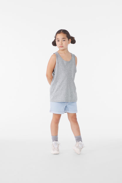 BELLA+CANVAS ®  Youth Heather CVC Tank BC3480YCVC | Add Your Logo