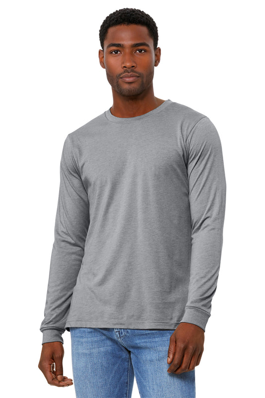 BELLA+CANVAS ®  Unisex Heather CVC Long Sleeve Tee BC3501CVC | Add Your Logo
