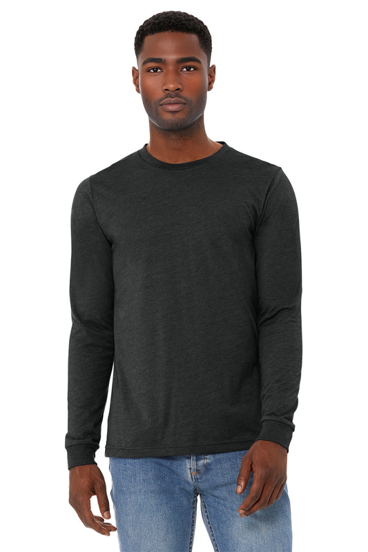 BELLA+CANVAS ®  Unisex Heather CVC Long Sleeve Tee BC3501CVC | Add Your Logo
