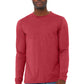 BELLA+CANVAS ®  Unisex Heather CVC Long Sleeve Tee BC3501CVC | Add Your Logo