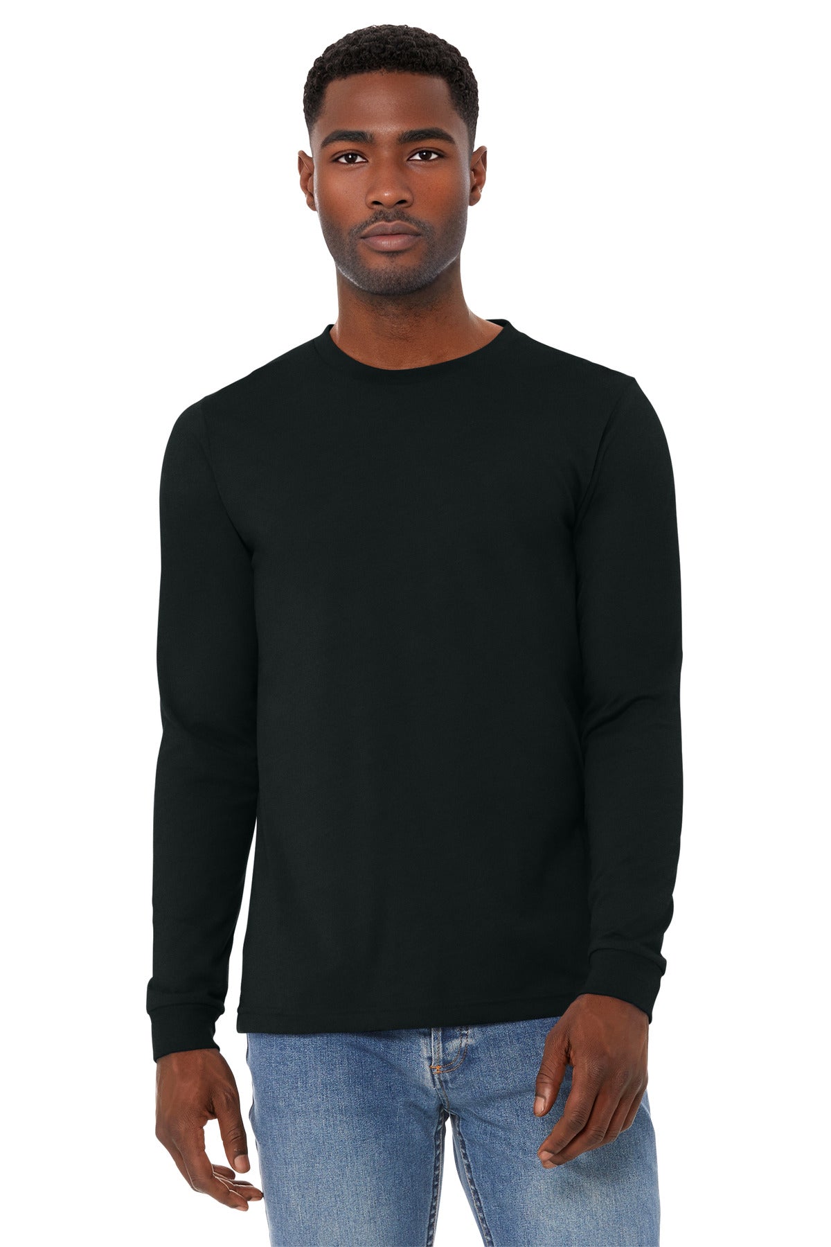 BELLA+CANVAS ®  Unisex Heather CVC Long Sleeve Tee BC3501CVC | Add Your Logo