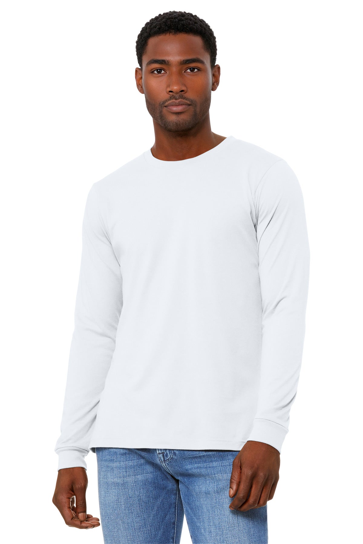 BELLA+CANVAS ®  Unisex Heather CVC Long Sleeve Tee BC3501CVC | Add Your Logo