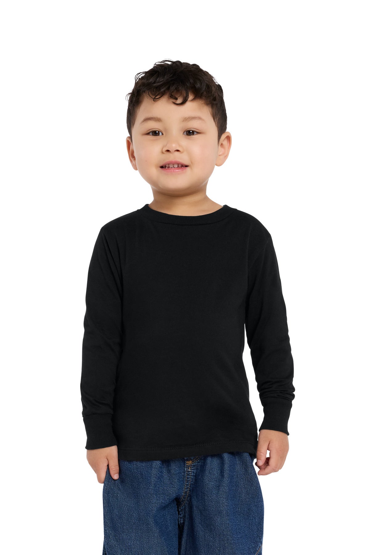 BELLA+CANVAS ®  Toddler Jersey Long Sleeve Tee BC3501T | Add Your Logo