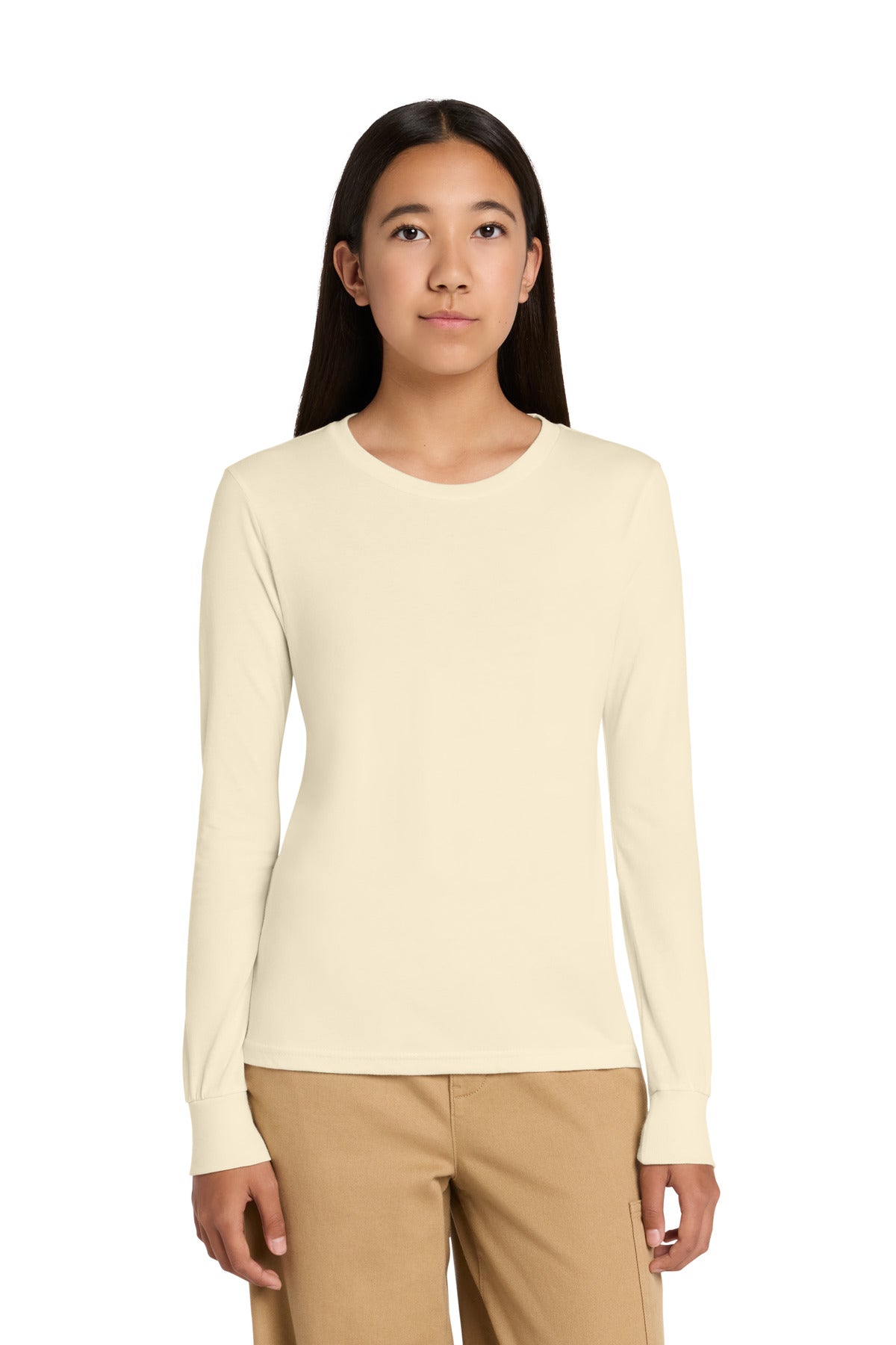 BELLA+CANVAS ®  Youth Jersey Long Sleeve Tee BC3501Y | Add Your Logo