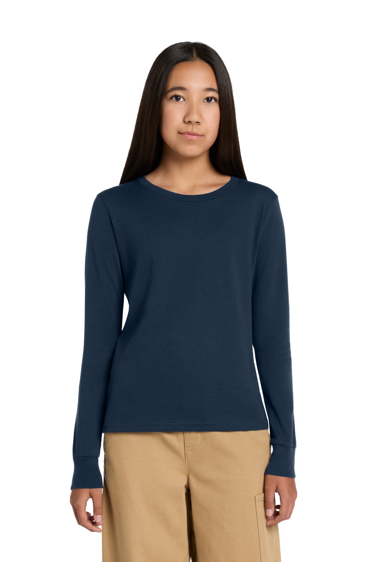BELLA+CANVAS ®  Youth Jersey Long Sleeve Tee BC3501Y | Add Your Logo