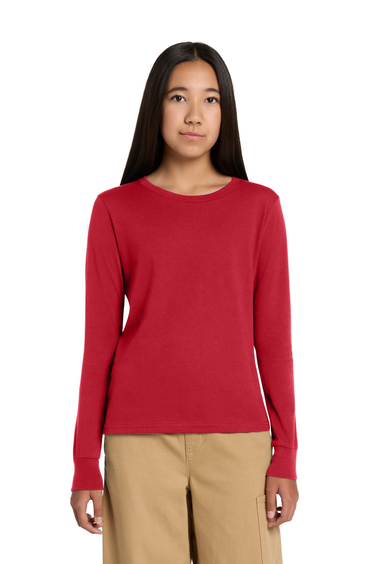 BELLA+CANVAS ®  Youth Jersey Long Sleeve Tee BC3501Y | Add Your Logo