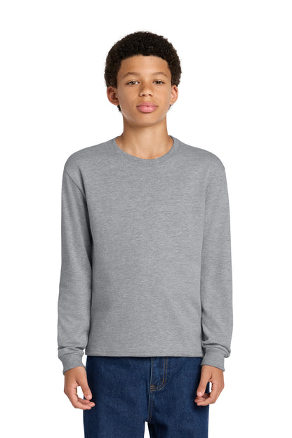 BELLA+CANVAS ®  Youth 6-Ounce Heavyweight Long Sleeve Tee BC3511Y | Add Your Logo