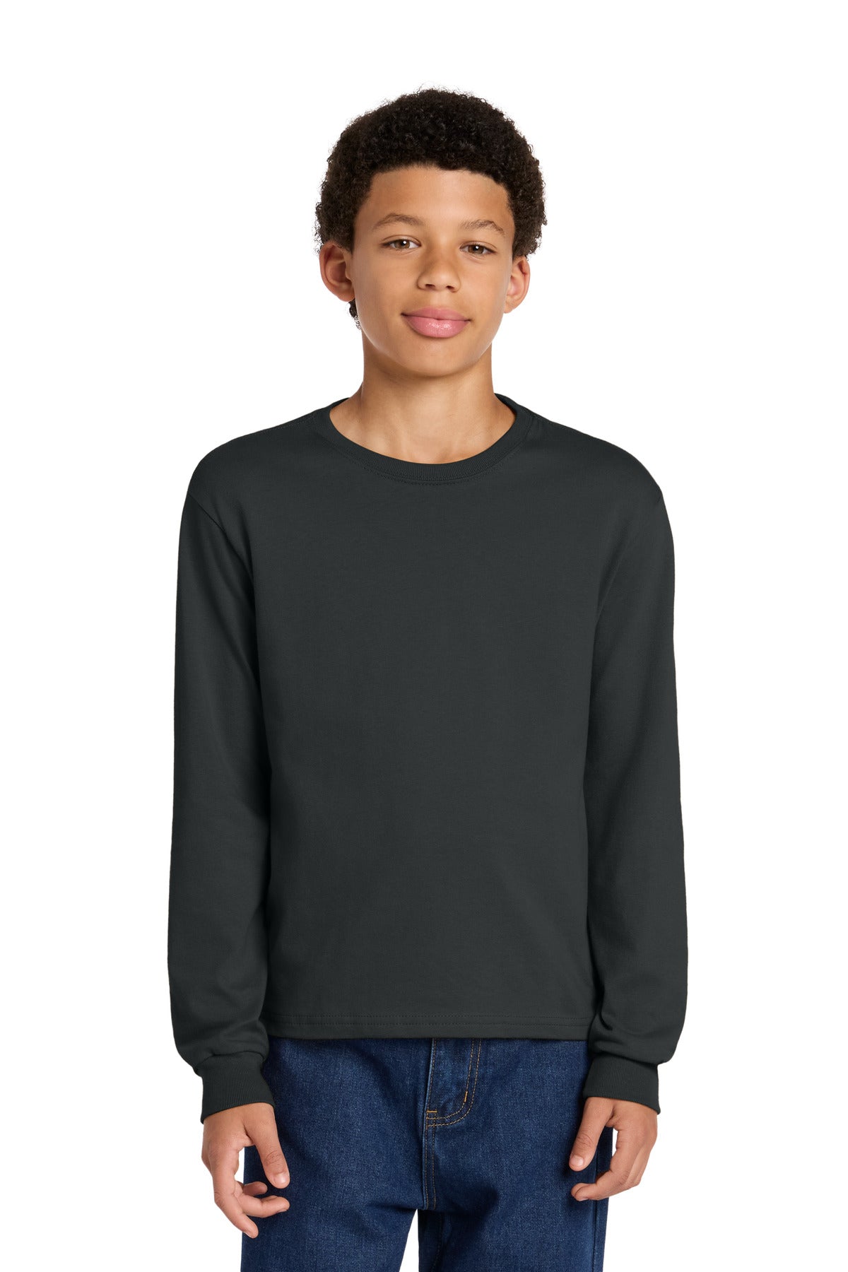 BELLA+CANVAS ®  Youth 6-Ounce Heavyweight Long Sleeve Tee BC3511Y | Add Your Logo
