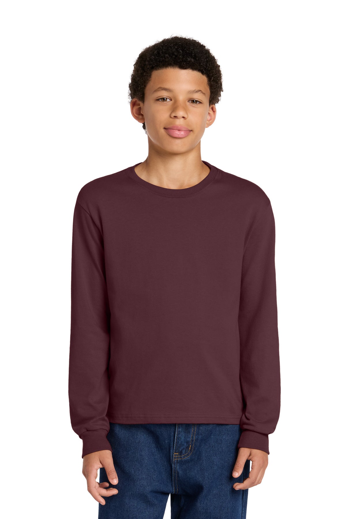 BELLA+CANVAS ®  Youth 6-Ounce Heavyweight Long Sleeve Tee BC3511Y | Add Your Logo