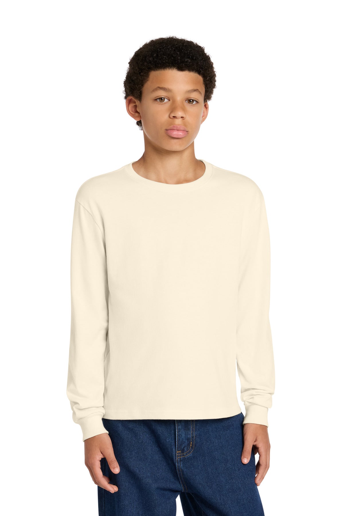 BELLA+CANVAS ®  Youth 6-Ounce Heavyweight Long Sleeve Tee BC3511Y | Add Your Logo