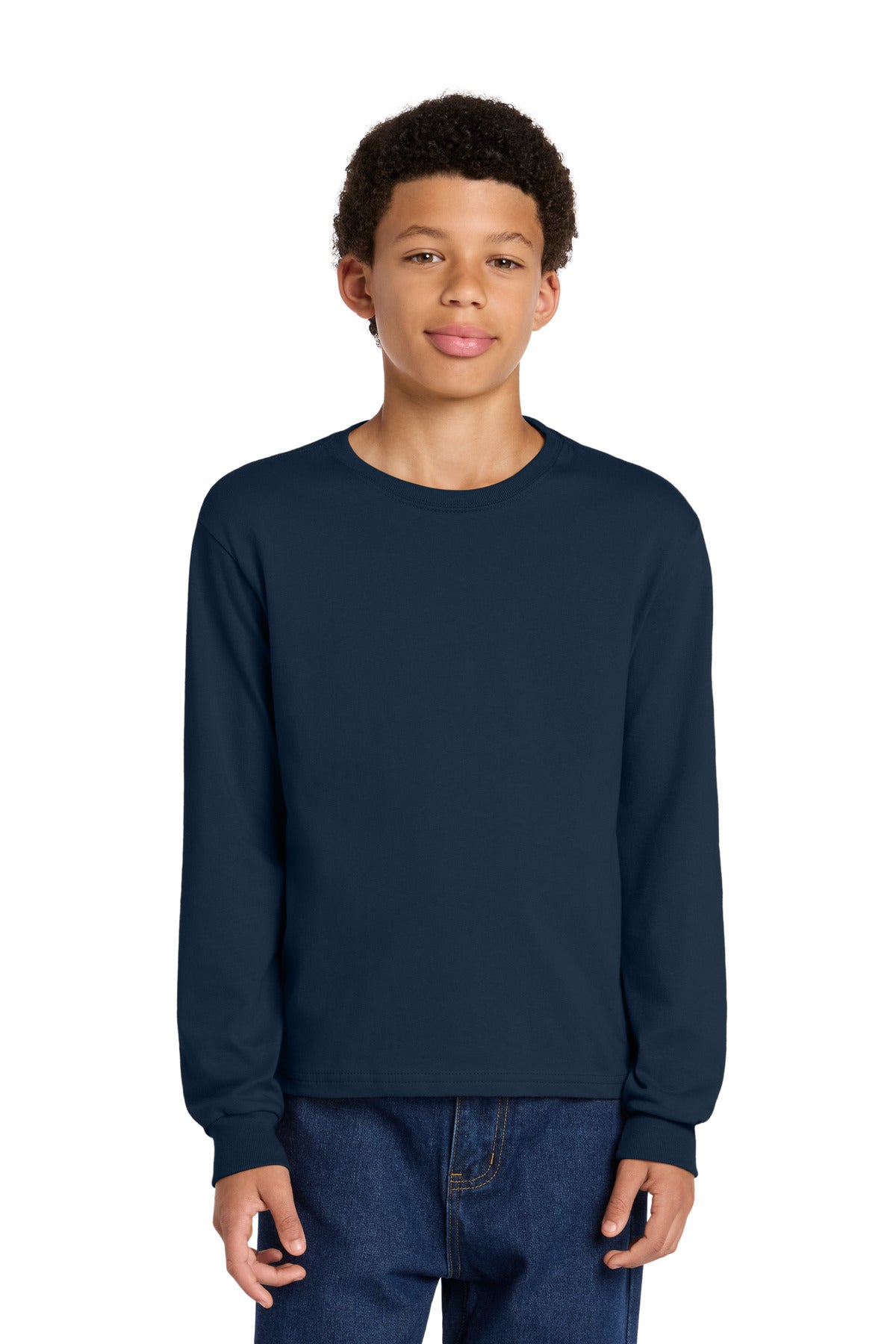 BELLA+CANVAS ®  Youth 6-Ounce Heavyweight Long Sleeve Tee BC3511Y | Add Your Logo