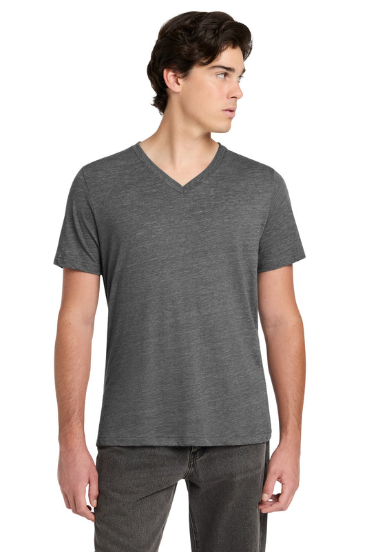 BELLA+CANVAS ®  Unisex Textured Jersey V-Neck Tee BC3655 | Add Your Logo