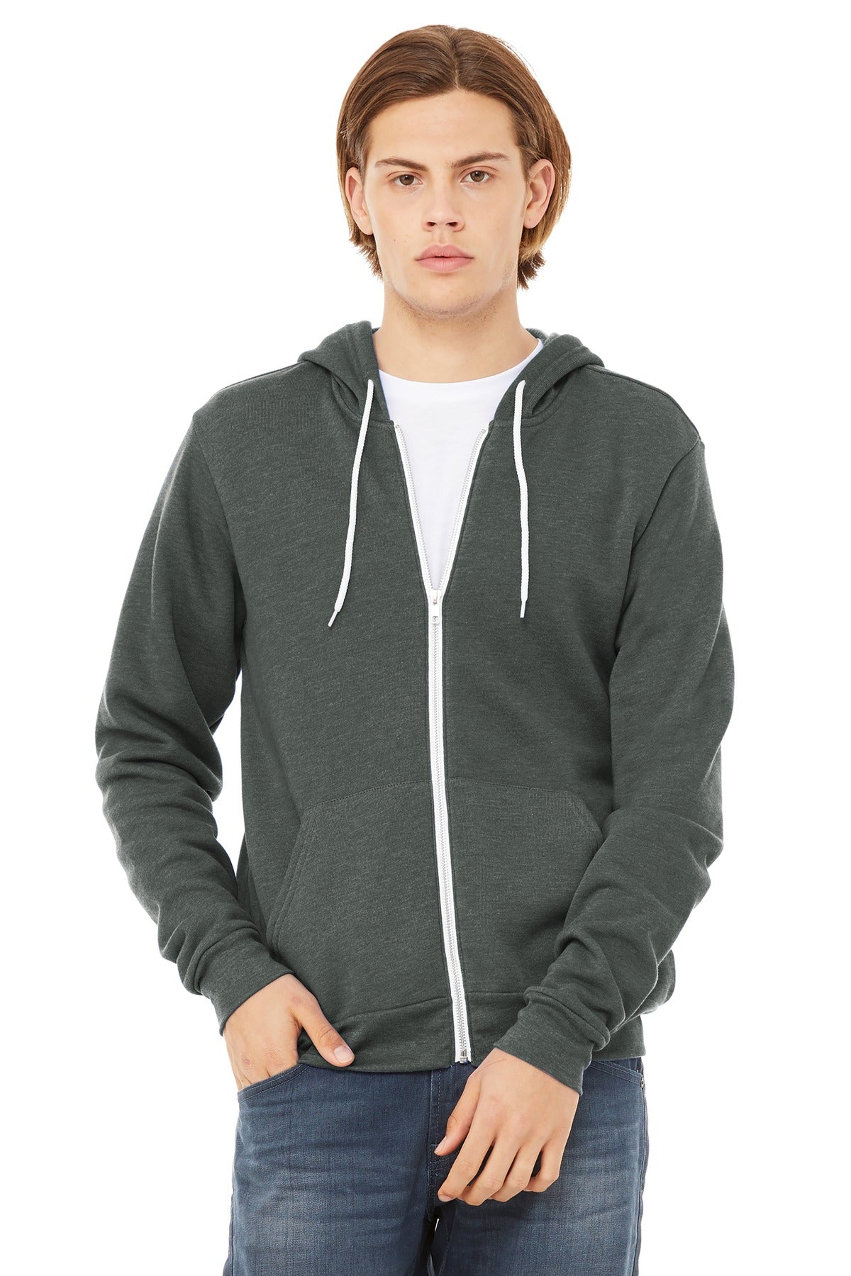 BELLA+CANVAS  ®  Unisex Sponge Fleece Full-Zip Hoodie. BC3739 | Add Your Logo