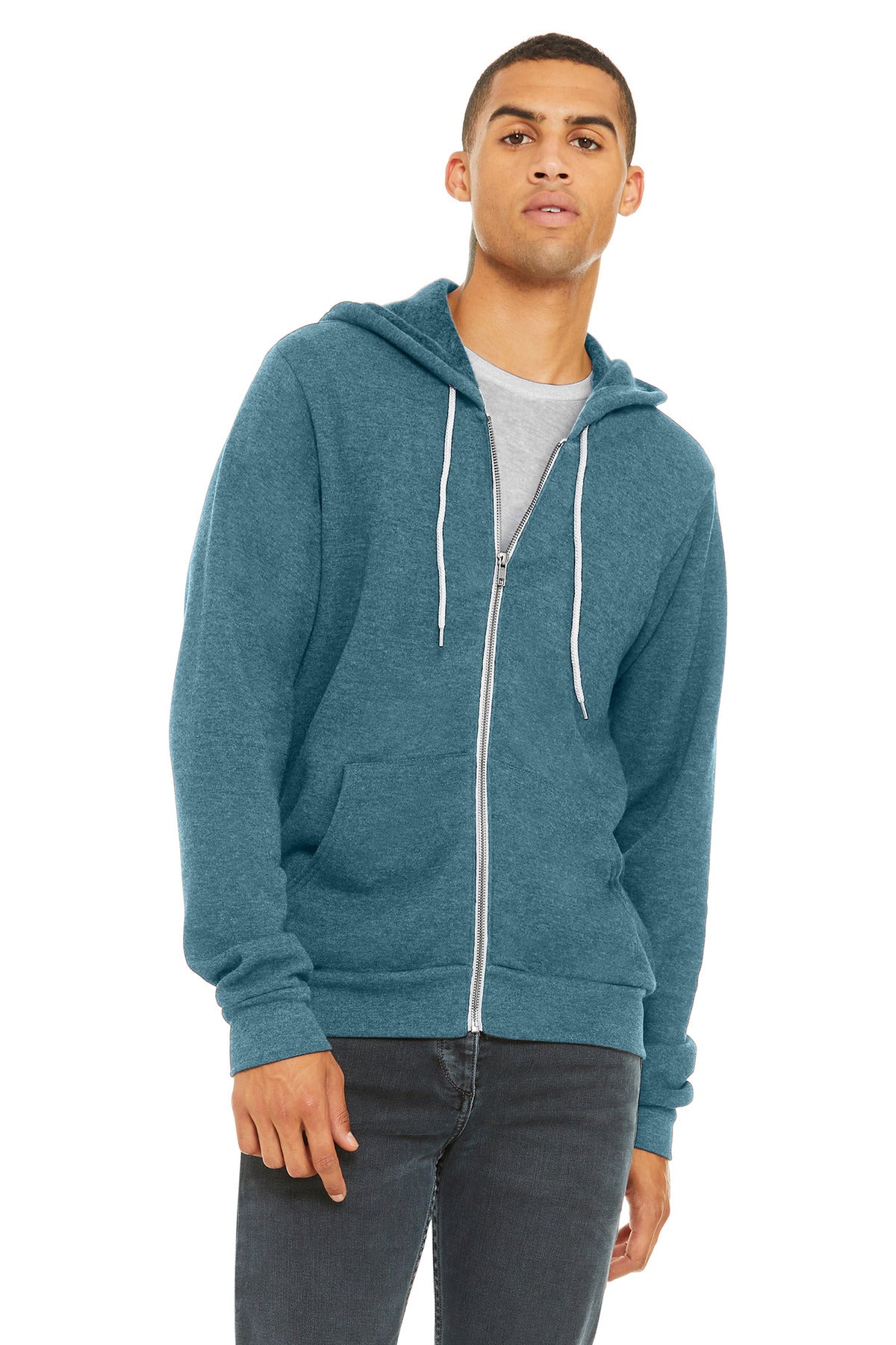 BELLA+CANVAS  ®  Unisex Sponge Fleece Full-Zip Hoodie. BC3739 | Add Your Logo